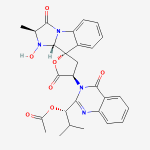 molecular formula C28H28N4O7 B2450885 Nortryptoquivaline A CAS No. 60676-56-4