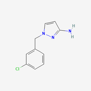 molecular formula C10H10ClN3 B2450895 1-(3-chlorobenzyl)-1H-pyrazol-3-amine CAS No. 956272-19-8