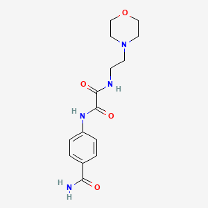 molecular formula C15H20N4O4 B2450906 N1-(4-carbamoylphenyl)-N2-(2-morpholinoethyl)oxalamide CAS No. 922941-25-1