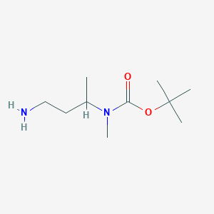 molecular formula C10H22N2O2 B2450913 tert-butyl N-(4-aminobutan-2-yl)-N-methylcarbamate CAS No. 1311317-84-6