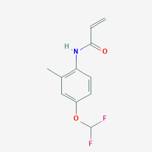 B2450931 N-[4-(Difluoromethoxy)-2-methylphenyl]prop-2-enamide CAS No. 2361637-97-8