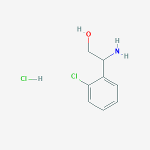 molecular formula C8H11Cl2NO B2450934 2-AMINO-2-(2-CHLOROPHENYL)ETHAN-1-OL HCl CAS No. 127428-62-0; 2027496-47-3