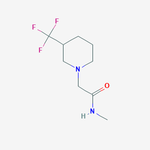 molecular formula C9H15F3N2O B2450945 N-methyl-2-(3-(trifluoromethyl)piperidin-1-yl)acetamide CAS No. 2097867-13-3