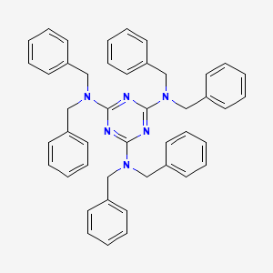 molecular formula C45H42N6 B2450966 N2,N2,N4,N4,N6,N6-hexabenzyl-1,3,5-triazine-2,4,6-triamine CAS No. 216503-66-1