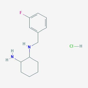 molecular formula C13H20ClFN2 B2450976 N1-(3-Fluorobenzyl)cyclohexane-1,2-diamine hydrochloride CAS No. 1353954-71-8