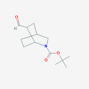 molecular formula C13H21NO3 B2451004 Tert-butyl 6-formyl-2-azabicyclo[2.2.2]octane-2-carboxylate CAS No. 1099570-33-8