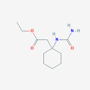 molecular formula C11H20N2O3 B2451005 Ethyl 2-(1-ureidocyclohexyl)acetate CAS No. 2034573-53-8
