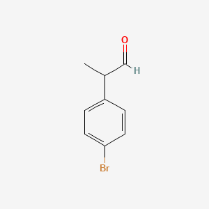 molecular formula C9H9BrO B2451036 2-(4-Bromophenyl)propanal CAS No. 40460-91-1