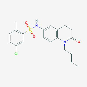 molecular formula C20H23ClN2O3S B2451061 N-(1-butyl-2-oxo-1,2,3,4-tetrahydroquinolin-6-yl)-5-chloro-2-methylbenzene-1-sulfonamide CAS No. 946270-65-1