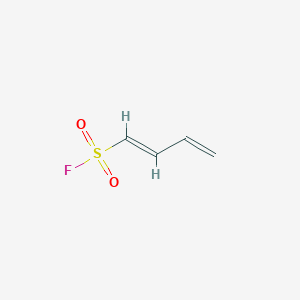 molecular formula C4H5FO2S B2451075 Buta-1,3-diene-1-sulfonyl fluoride CAS No. 1937242-86-8