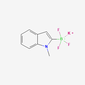 molecular formula C9H8BF3KN B2451127 Potassium trifluoro(1-methylindol-2-yl)borate CAS No. 1428884-67-6