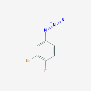 molecular formula C6H3BrFN3 B2451144 4-Azido-2-bromo-1-fluorobenzene CAS No. 1564504-75-1