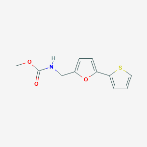 molecular formula C11H11NO3S B2451146 Methyl ((5-(thiophen-2-yl)furan-2-yl)methyl)carbamate CAS No. 2034599-44-3