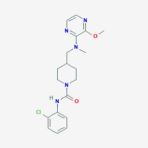 molecular formula C19H24ClN5O2 B2451203 N-(2-chlorophenyl)-4-{[(3-methoxypyrazin-2-yl)(methyl)amino]methyl}piperidine-1-carboxamide CAS No. 2380088-52-6