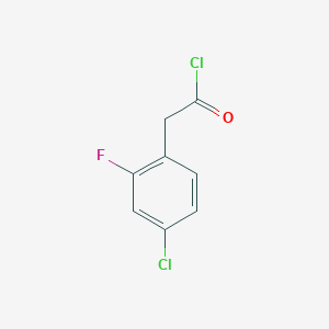 molecular formula C8H5Cl2FO B2451262 2-(4-chloro-2-fluorophenyl)acetyl chloride CAS No. 1159797-03-1