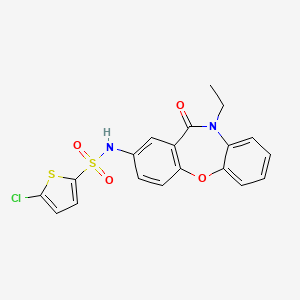 5-chloro-N-(10-ethyl-11-oxo-10,11-dihydrodibenzo[b,f][1,4]oxazepin-2-yl)thiophene-2-sulfonamide