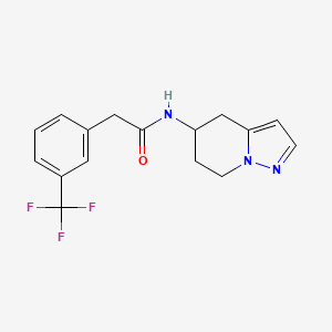 N-(4,5,6,7-tetrahydropyrazolo[1,5-a]pyridin-5-yl)-2-(3-(trifluoromethyl)phenyl)acetamide