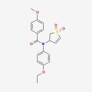 molecular formula C20H21NO5S B2451275 N-(1,1-DIOXIDO-2,3-DIHYDRO-3-THIOPHENYL)-N-(4-ETHOXYPHENYL)-4-METHOXYBENZAMIDE CAS No. 863020-98-8