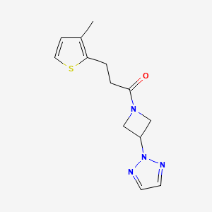 1-(3-(2H-1,2,3-triazol-2-yl)azetidin-1-yl)-3-(3-methylthiophen-2-yl)propan-1-one