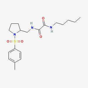 N1-pentyl-N2-((1-tosylpyrrolidin-2-yl)methyl)oxalamide