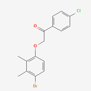 2-(4-Bromo-2,3-dimethylphenoxy)-1-(4-chlorophenyl)-1-ethanone