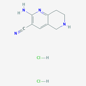 2-Amino-5,6,7,8-tetrahydro-1,6-naphthyridine-3-carbonitrile;dihydrochloride