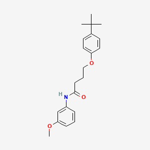 4-(4-tert-butylphenoxy)-N-(3-methoxyphenyl)butanamide