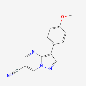 3-(4-Methoxyphenyl)pyrazolo[1,5-a]pyrimidine-6-carbonitrile