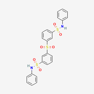 N-phenyl-3-[3-(phenylsulfamoyl)benzenesulfonyl]benzene-1-sulfonamide