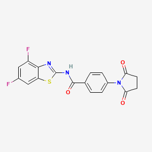 N-(4,6-difluorobenzo[d]thiazol-2-yl)-4-(2,5-dioxopyrrolidin-1-yl)benzamide