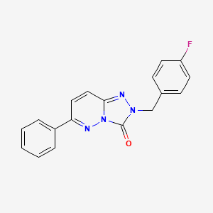 molecular formula C18H13FN4O B2451347 2-(4-fluorobenzyl)-6-phenyl-[1,2,4]triazolo[4,3-b]pyridazin-3(2H)-one CAS No. 1251604-26-8