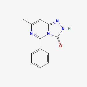 molecular formula C12H10N4O B2451357 7-METHYL-5-PHENYL-2H-[1,2,4]TRIAZOLO[4,3-C]PYRIMIDIN-3-ONE CAS No. 1239765-84-4