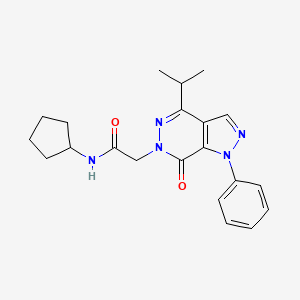 N-cyclopentyl-2-(4-isopropyl-7-oxo-1-phenyl-1H-pyrazolo[3,4-d]pyridazin-6(7H)-yl)acetamide