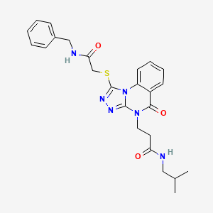 N-(3,5-difluorobenzyl)-1-(4-methoxyphenyl)-5-pyridin-3-yl-1H-1,2,3-triazole-4-carboxamide