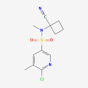 6-chloro-N-(1-cyanocyclobutyl)-N,5-dimethylpyridine-3-sulfonamide