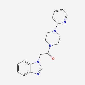 2-(1H-benzo[d]imidazol-1-yl)-1-(4-(pyridin-2-yl)piperazin-1-yl)ethanone