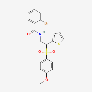 2-bromo-N-[2-[(4-methoxyphenyl)sulfonyl]-2-(2-thienyl)ethyl]benzamide