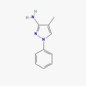 molecular formula C10H11N3 B2451506 4-甲基-1-苯基-1H-吡唑-3-胺 CAS No. 66000-37-1