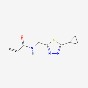 N-[(5-Cyclopropyl-1,3,4-thiadiazol-2-yl)methyl]prop-2-enamide