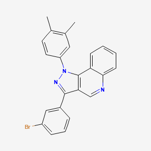 molecular formula C24H18BrN3 B2451525 3-(3-bromophenyl)-1-(3,4-dimethylphenyl)-1H-pyrazolo[4,3-c]quinoline CAS No. 901230-40-8