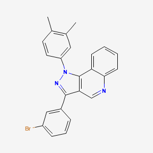 molecular formula C24H18BrN3 B2451525 3-(3-溴苯基)-1-(3,4-二甲基苯基)-1H-吡唑并[4,3-c]喹啉 CAS No. 901230-40-8