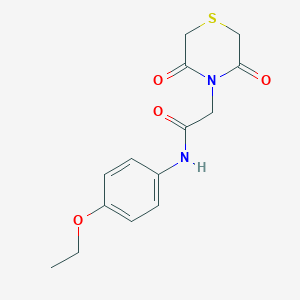 2-(3,5-dioxothiomorpholin-4-yl)-N-(4-ethoxyphenyl)acetamide