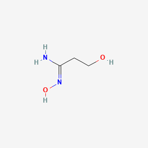 molecular formula C3H8N2O2 B2451589 (1Z)-N',3-Dihydroxypropanimidamide CAS No. 1456627-70-5; 53370-50-6