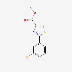 molecular formula C12H11NO3S B2451633 methyl2-(3-methoxyphenyl)thiazole-4-carboxylate CAS No. 1550320-51-8