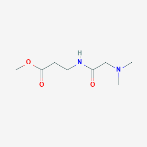 molecular formula C8H16N2O3 B2451711 Methyl 3-[2-(dimethylamino)acetamido]propanoate CAS No. 1696128-99-0