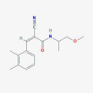 molecular formula C16H20N2O2 B2451764 (Z)-2-cyano-3-(2,3-dimethylphenyl)-N-(1-methoxypropan-2-yl)prop-2-enamide CAS No. 1356809-87-4