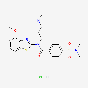 N-(3-(dimethylamino)propyl)-4-(N,N-dimethylsulfamoyl)-N-(4-ethoxybenzo[d]thiazol-2-yl)benzamide hydrochloride