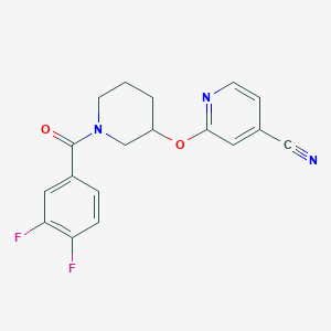 2-((1-(3,4-Difluorobenzoyl)piperidin-3-yl)oxy)isonicotinonitrile