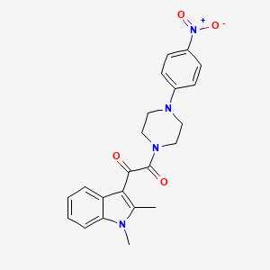 1-(1,2-Dimethylindol-3-yl)-2-[4-(4-nitrophenyl)piperazin-1-yl]ethane-1,2-dione