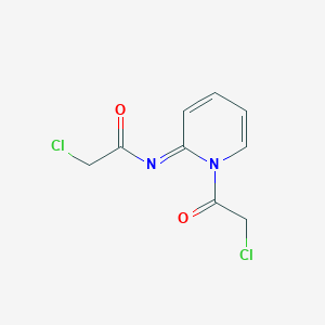 molecular formula C9H8Cl2N2O2 B2451865 2-chloro-N-[(2E)-1-(chloroacetyl)pyridin-2(1H)-ylidene]acetamide CAS No. 662163-51-1